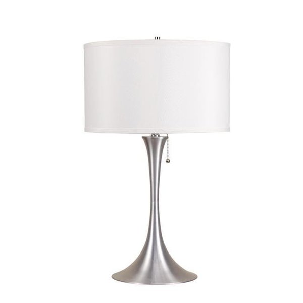 Ore Furniture Ore Furniture 6272 27 in. Brush Silver Retro Table Lamp 6272